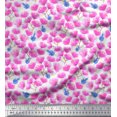 thumbnail image 3 of Soimoi Silk Fabric Flower Watercolor Print Fabric by The Yard 42 Inch Wide, 3 of 3