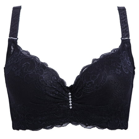 OGLCCG Women s Push Up Lace Bra Comfort Lightly Padded Underwire Bra Full Coverage Lift Up Bra