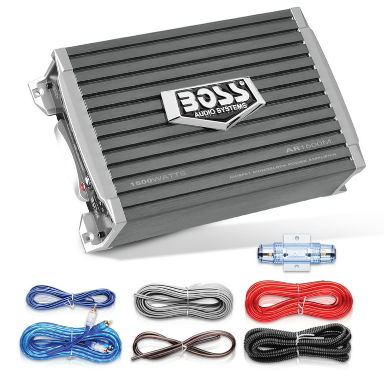 BOSS AR1500MK Car Sub Amp, 1500W, 2/4 Ohm Stable, Class AB, Mosfet