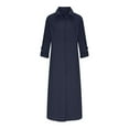 AMDWOV Short Sleeve Dress For Women Fashion Half Sleeve Solid Button amdwov-short-sleeve-dress-for-women-fashion-half-sleeve-solid-button