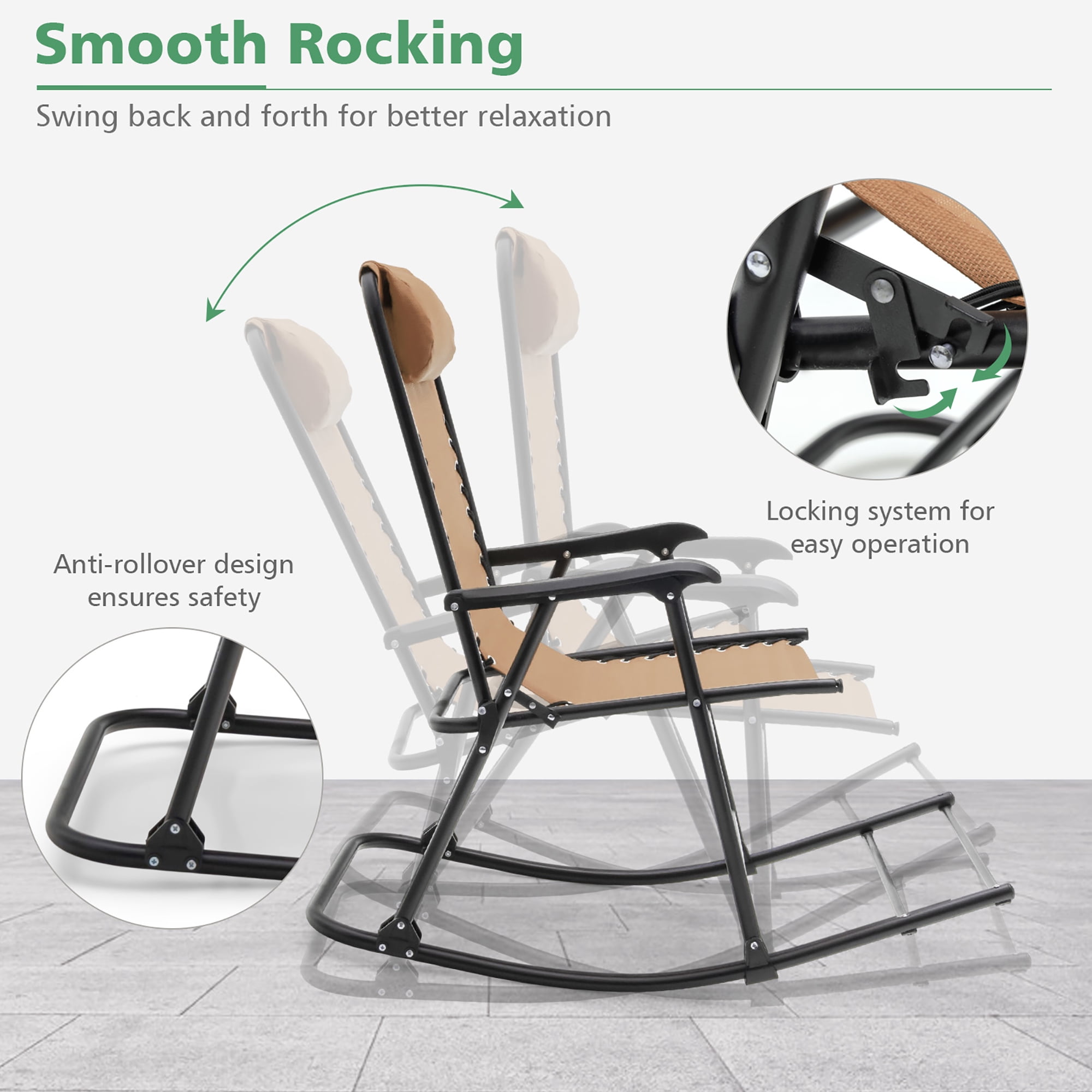Siemens outdoor spring rocking chair hot sale
