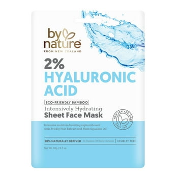 By Nature 2% Hyaluronic  Sheet Face , 0.7 oz