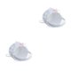 thumbnail image 4 of Injueey Boda Bowknot Faux Pearl Flower Girl Basket con decoración en forma de corazón rosa 2piezas Rosa, 4 of 6