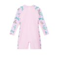 thumbnail image 4 of Summer Savings Clearance 2025! Agkizg Toddler Girls Swimsuits,One-Piece Rashguard Bathing Suit for Kids,Girls' Printed Long Sleeved Half Zip Swimsuit Medium Size Children's Sun Protection Swimsuit, 4 of 4