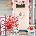 thumbnail image 3 of JOOCAR Valentine's Day Garden Flags, Vase Red Love Heart Hello Valentine 12x18 Inches Double Sided Garden Flags for Outdoor Garden Festival Yard Decoration, 3 of 5