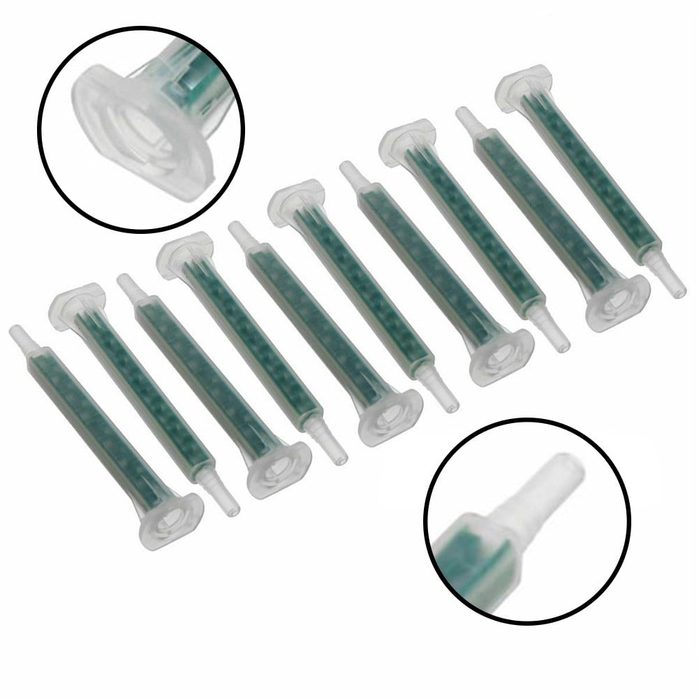 Adhesive Guns AB Mixing Hose Glue Dispensing Syringes Cartridges Adhesive Ratio Tips Glue Mixing Practical 50pcs/set