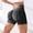 A1 Black, variant on Holzkary Womens Scrunch Butt Lifting Shorts Faux Denim Gym Booty Shorts Seamless High Waist Workout Yoga Biker Jean Shorts scrunch butt shorts Black L