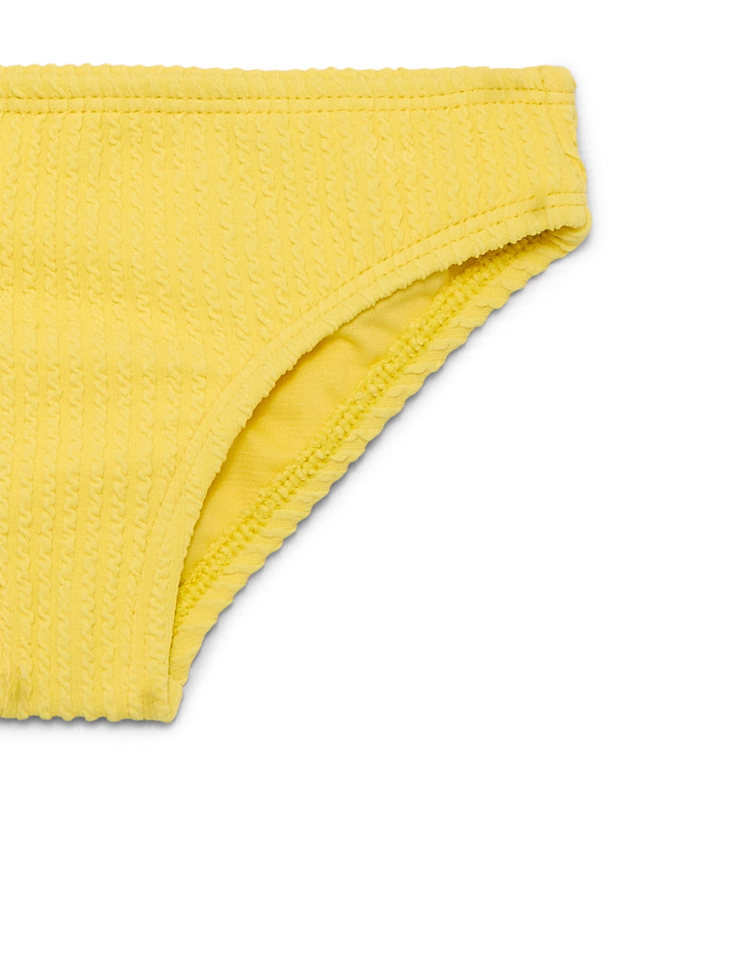 Wonder Nation Baby and Toddler Girl Popcorn Texture Tankini Set, 2-Piece, Sizes 12M-5T