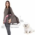 thumbnail image 3 of 2-in-1 Foldable Pet Carrier & Car Bed w/ Safety Tether, Soft Padded Travel Bag for Dogs & Cats, Seatbelt Secure, 3 of 11