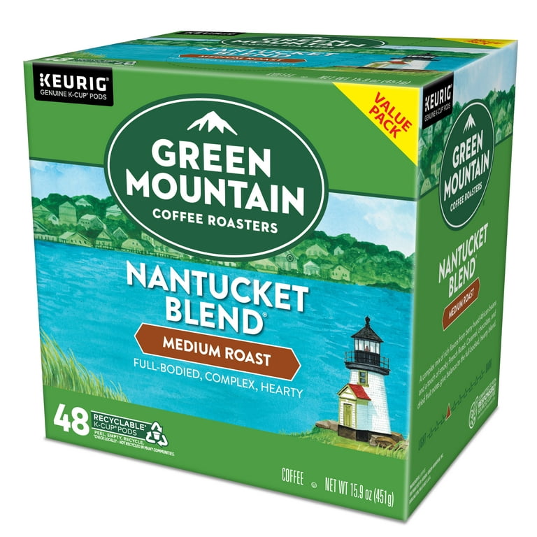Green Mountain Coffee Roasters Nantucket Blend Keurig Single-Serve K-Cup  Pods, Medium Roast Coffee, 48 Count