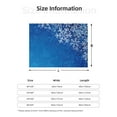 thumbnail image 5 of Disketp Blue Christmas With Snowflakes Flannel Blankets - Thick and Warm Blanket for Winter, Soft Fuzzy Plush King Blanket for All Seasons-50"x40", 5 of 6