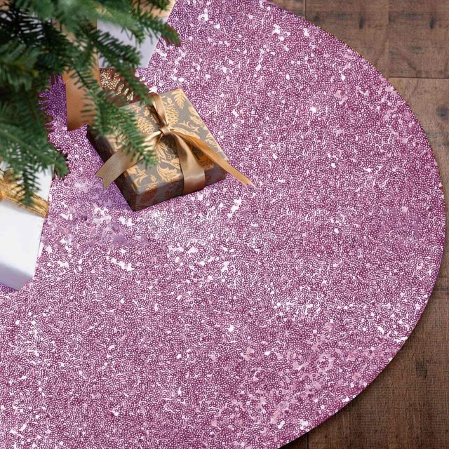 La Robe de Sapin de Noël 60 Cm/24 Po et Dégage une Belle Robe de Sapin de Noël Légère et Colorée à Paillettes