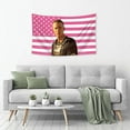 thumbnail image 4 of Drew Flag 3x5 FT Cameron Pink America Flag Tapestry for College Dorm, Man Cave Bedroom And Living Room Home Decor, 4 of 6