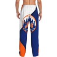 New_York_Mets Men's Pajama Pants for Football Fans,Home pants