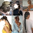 thumbnail image 6 of SEGO Long Fishtail Braid Ponytail Clip in Hair Extensions as Human Claw Jaw Braiding Ponytail Hairpiece, 6 of 6