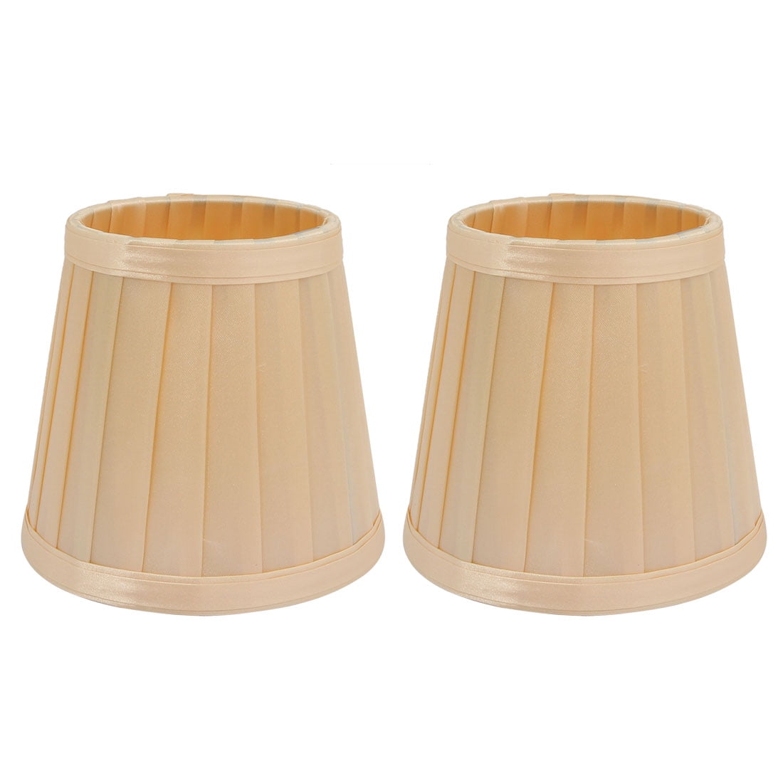 2pcs Lightshade Wall Shade Chandelier ClipOn Lamp Shade Yellow Fabric