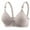 Silver, variant on Ohufall 2025 Summer! Bras for Womens,Women's Non Steel Ring Style Gathered Middle Button Breathable Underwear Daily Bra, 36B/C-42B/C