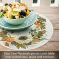 thumbnail image 4 of CounterArt "Fall Floral" 4-Pack Round Reversible Tabletop Placemats, 4 of 8