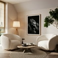 thumbnail image 4 of Gorilla - Photography Wildlife Black and White Animal Portrait Nature Moody Unframed Wall Art Print 32 x 48 inches, 4 of 60