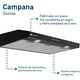 thumbnail image 2 of Campana Extractora Bluelander de Acero Inoxidable 110 V, Salida de Aire y Filtro de Carbón Activado, Campana para Cocina 90 cm, 2 of 5