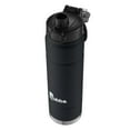 thumbnail image 2 of Bubba Trailblazer Stainless Steel Water Bottle Push Button Lid Rubberized Licorice, 24 fl oz., 2 of 4