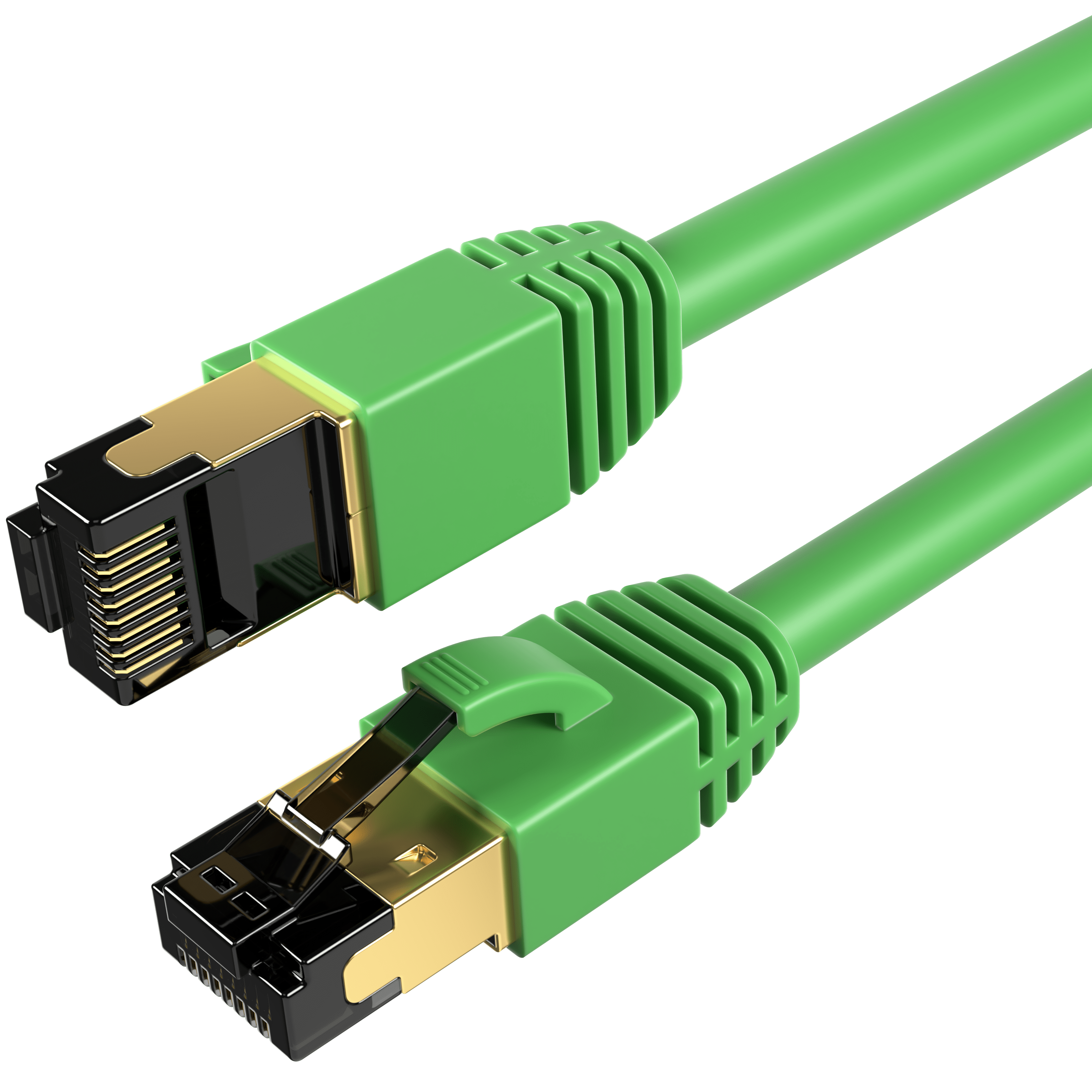 Cat8 35FT Network Ethernet Patch Cable, 2000Mhz Internet Wire, For Router, Modem, PC, Laptop, TVs, Printer Cord, Consoles for Home and Office, Green, Cables Direct Online