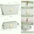 thumbnail image 6 of DAKIMOE Makeup Bag Cosmetic Bags Organizer Personalized Initial Travel Essentials Toiletry Bag for Birthday Christmas Girlfriend Teacher Valentines Day Gifts, 6 of 9