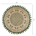 thumbnail image 6 of Unique Bargains Set of 6 Round Farmhouse Placemats for Dining Table Decor Green, 6 of 6