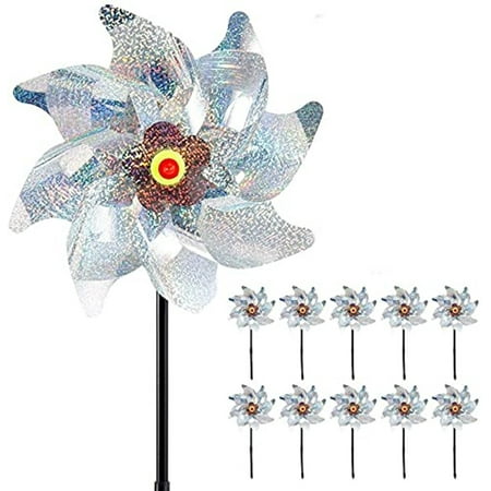 

Bird Blind Hole Driving Wind Wheel 10 Pieces of Shiny Wind Wheel Has a Deterrent Effect on the Birds in the Courtyard Keep Away from the Birds the Garden Decoration Beautifies the Garden