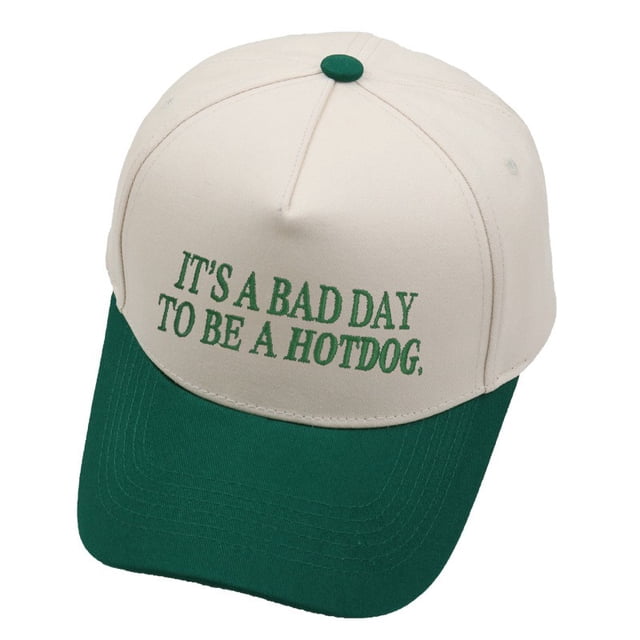 Embroidered Outdoor Baseball Cap with Color Design Structured Hard Trucker Style for Casual Wear and Everyday Activities