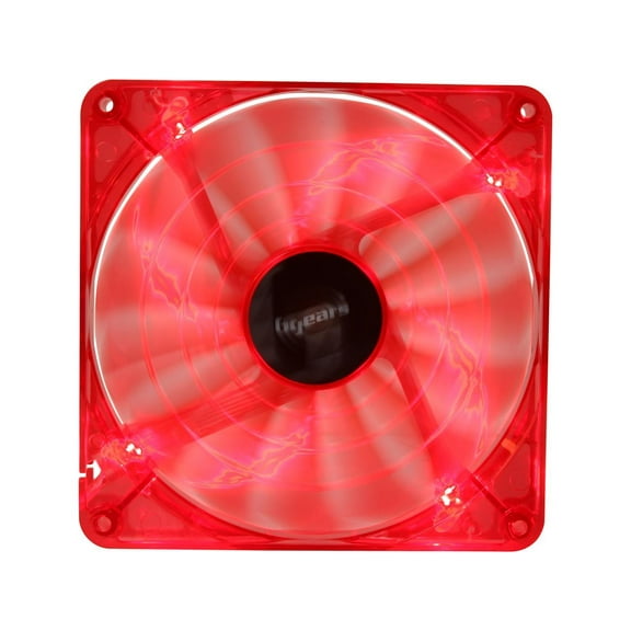 Bgears b-PWM 140 Red 140mm Red LED PWM technology mini 4 pin 4 wire 2 ball bearing high speed high performance 15 blades Case Fan