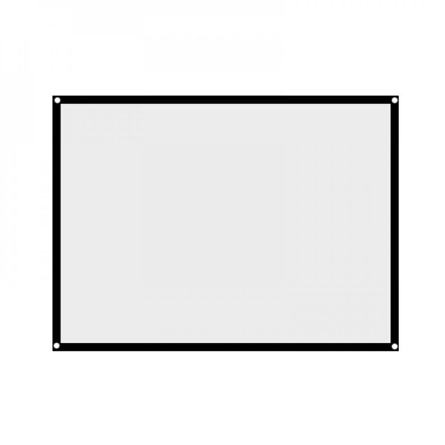 Foldable 169 Projector Screen Cloth High Brightness Reflective Projector Screen Fabric Cloth