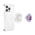 thumbnail image 3 of Phone Grip ASBDesigns con estampado de patas de perro moradas en forma de corazón, 3 of 5