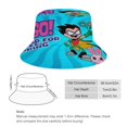thumbnail image 2 of Jóvenes Titanes en Acción Sombrero bucket para adultos, gorra de protección solar, sombrero de pescador plegable para viajes al aire libre, pesca y actividades de verano, 2 of 6