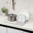 thumbnail image 2 of Kitchen Counter Drain Racks Washable Rubber Drying Rack Mats For Dishes, 2 of 5