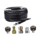 thumbnail image 1 of Kit Desatascador de Manguera de Drenaje con Conectores para Lavadora a Presión Uso Reforzado Material Metálico Fácil Conexión Adecuado para Limpieza D Estilo C, 1 of 9