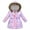 L-Purple, variant on OBEEII Winter Coat for Kids Girls Floral Printed Thicken Parka Jacket Hooded Snowsuit Light Puffer Warm Casual Outwear with Pockets