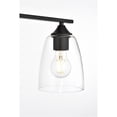 thumbnail image 4 of Living District Harris 3-Light Iron & Glass Bath Sconce in Black/Clear, 4 of 6