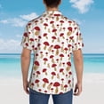thumbnail image 6 of Xecao Red Mushroom print Hawaiian shirt - a stylish short-sleeve button-down for men, perfect for casual beach and tropical outings., 6 of 9