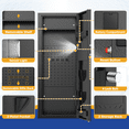 thumbnail image 5 of Gemaisil 12-15 Gun Cabinet, Quick Access Long Gun Safe for Home Rifles and Pistols, Large Unassembled Rifle Safe with Removable Shelves, Digital Keypad, Pegboard, 5 of 13