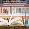 thumbnail image 4 of Reading Light 90° Foldable LED Night Book Clip Lamp Lamp Portable Plastic Studying Book Clip Light Folder, Blue, 4 of 8