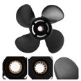 thumbnail image 4 of Propeller For  Aluminum Alloy Propeller 10 3/8x13 Outboard Propeller High Thrust 4 Blades Aluminum Alloy Fit For  Outboard 35-60HP Engine, 4 of 8