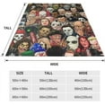 thumbnail image 2 of Horror Movie Halloween Michael Myers Printed Plush Throw Blanket, Ultra Soft Microfiber for Sofa Bedroom Living Room or Camping 40" x 50", 2 of 10