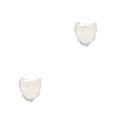 thumbnail image 2 of Matsuzay Papá Noel bigote franela barbas falsas fiesta de Navidad blanco accesorios de juego de rol cubierta Cosplay rendimiento bigote Bigote 2piezas, 2 of 6