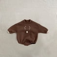 thumbnail image 3 of Popvcly Fall 0-24 Months Newborn Infant Baby Boy Girl Outfit Clothes Cotton 3D Elk Print Rompers Jumpsuits For Toddler, 3 of 5