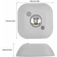 thumbnail image 2 of Veilleuse à Capteur de Mouvement, Mini LED Sans Fil à Capteur de Mouvement Infrarouge à Piles, (Blanc), 2 of 5