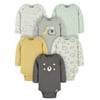 Gerber Baby Neutral Onesies Brand Bodysuits, 6-Pack (Newborn to 6/9 Months)