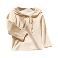 thumbnail image 1 of Blusa y camisa de manga larga con cuello vuelto Camisa base de manga larga para niña con cuello Camisa base Camiseta de manga larga con cuello azul marino Top para niña, 1 of 2
