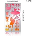thumbnail image 4 of 1pc Ballet Stencils 7x4 Inch Ballet Dancers Ballerina Painting Drawing Template Ballet Shoes Stainless Steel Stencils for Craft Bullet Journal Scrapbooking, 4 of 7