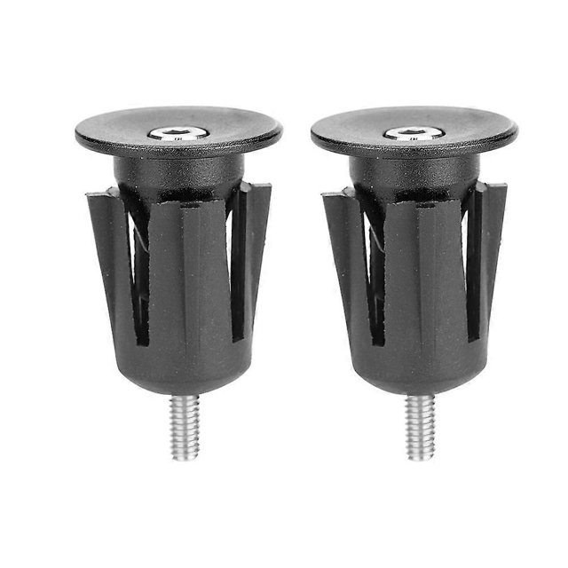 Embouts de guidon en alliage d'aluminium pour guidon de vélo de route et VTT (noir)